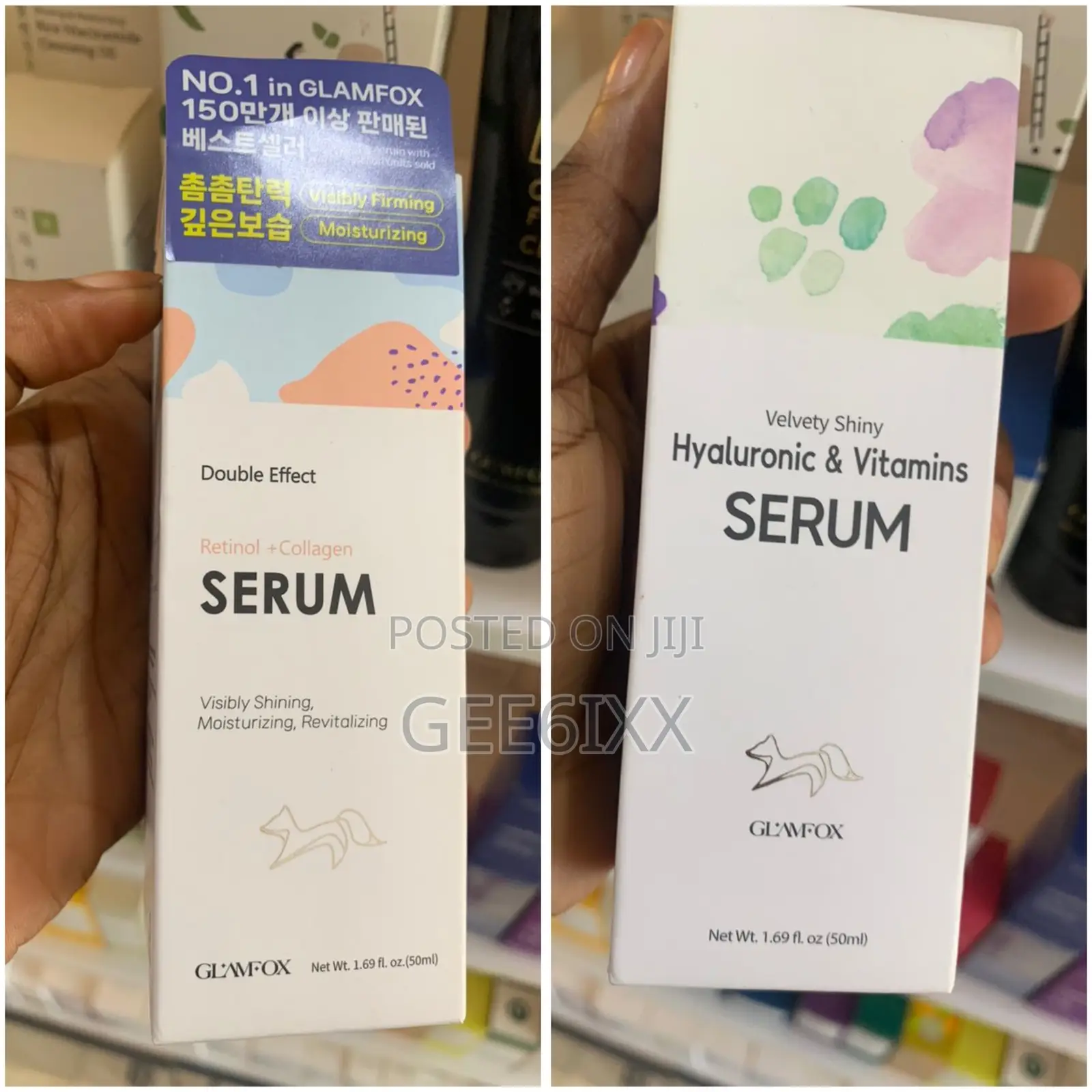 Glamfox Retinol Collagen Serum Hyaluronic Vitamins Serum 50ml Lagos