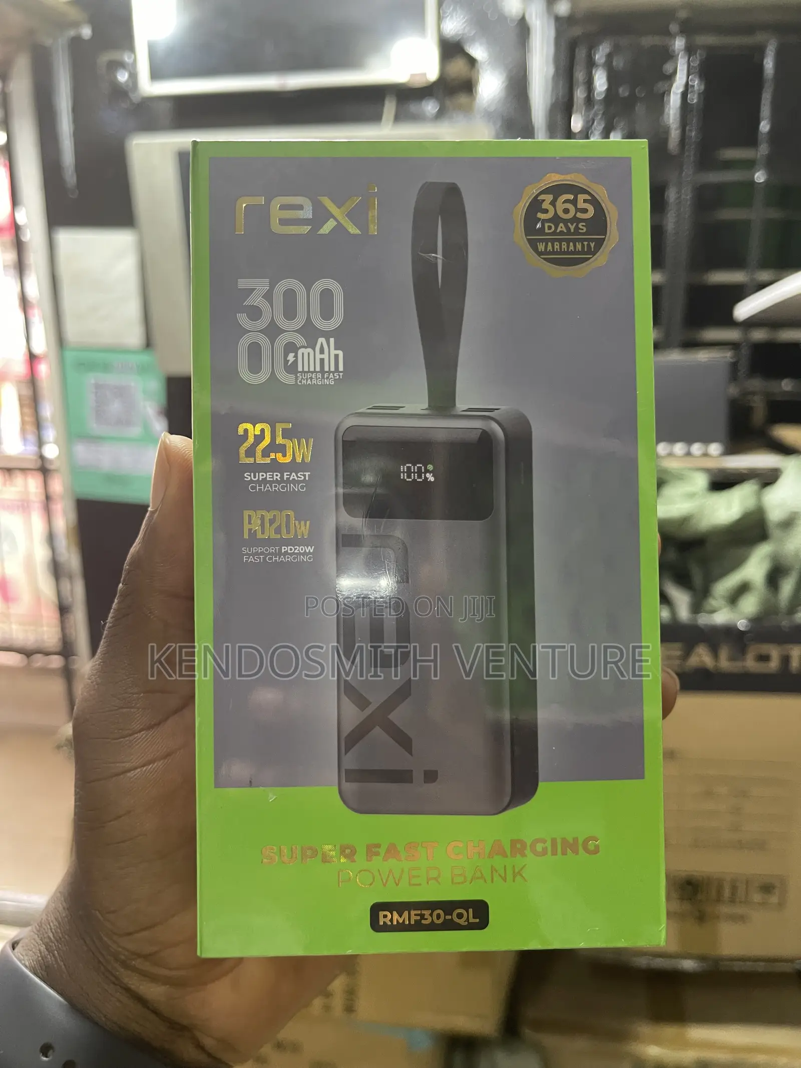 Rexi 30000mah 22.5w Super Fast Charging Power Bank Rmf30-Ql