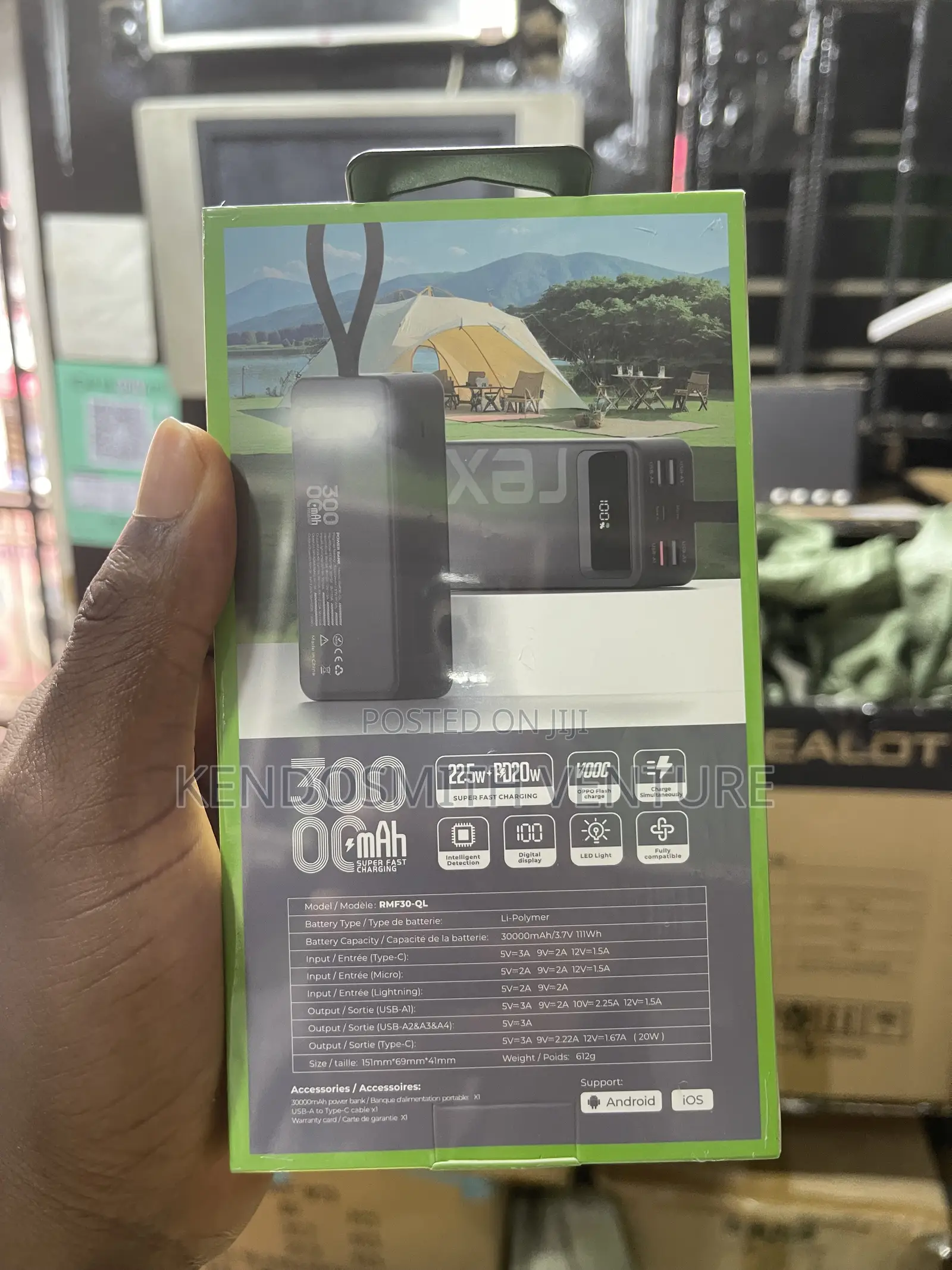 Rexi 30000mah 22.5w Super Fast Charging Power Bank Rmf30-Ql