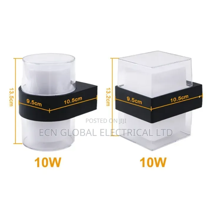 Modern Square 10w Led Wall Lamp – White Indoor Outdoor Light