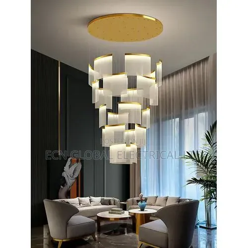 Modern Luxury Led Chandelier –Suspended Acrylic Design for Living Room