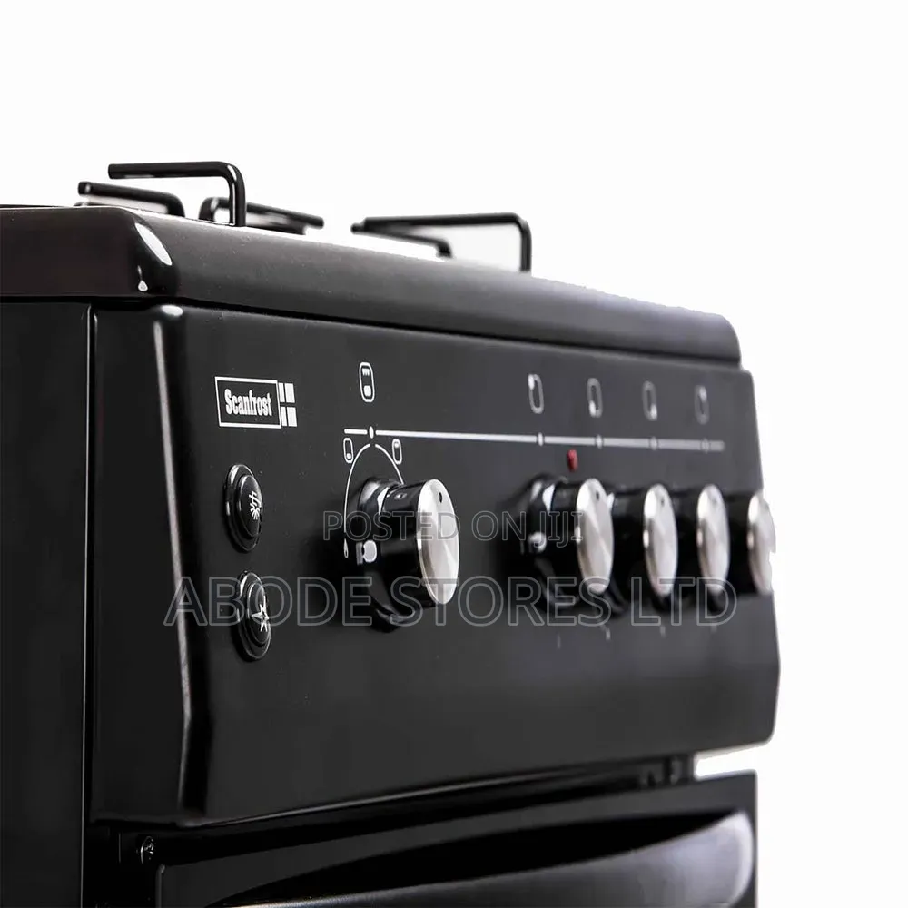 Scanfrost Gc 60x60 3g+1e Black Gas Cooker