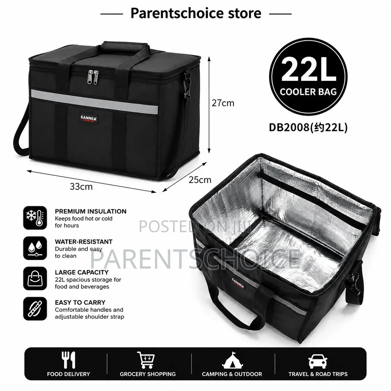 22l Insulated Cooler Bag