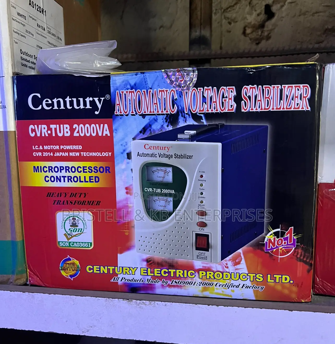 Century CVR Tub 2000 Va High Voltage Stabilizer 2kva