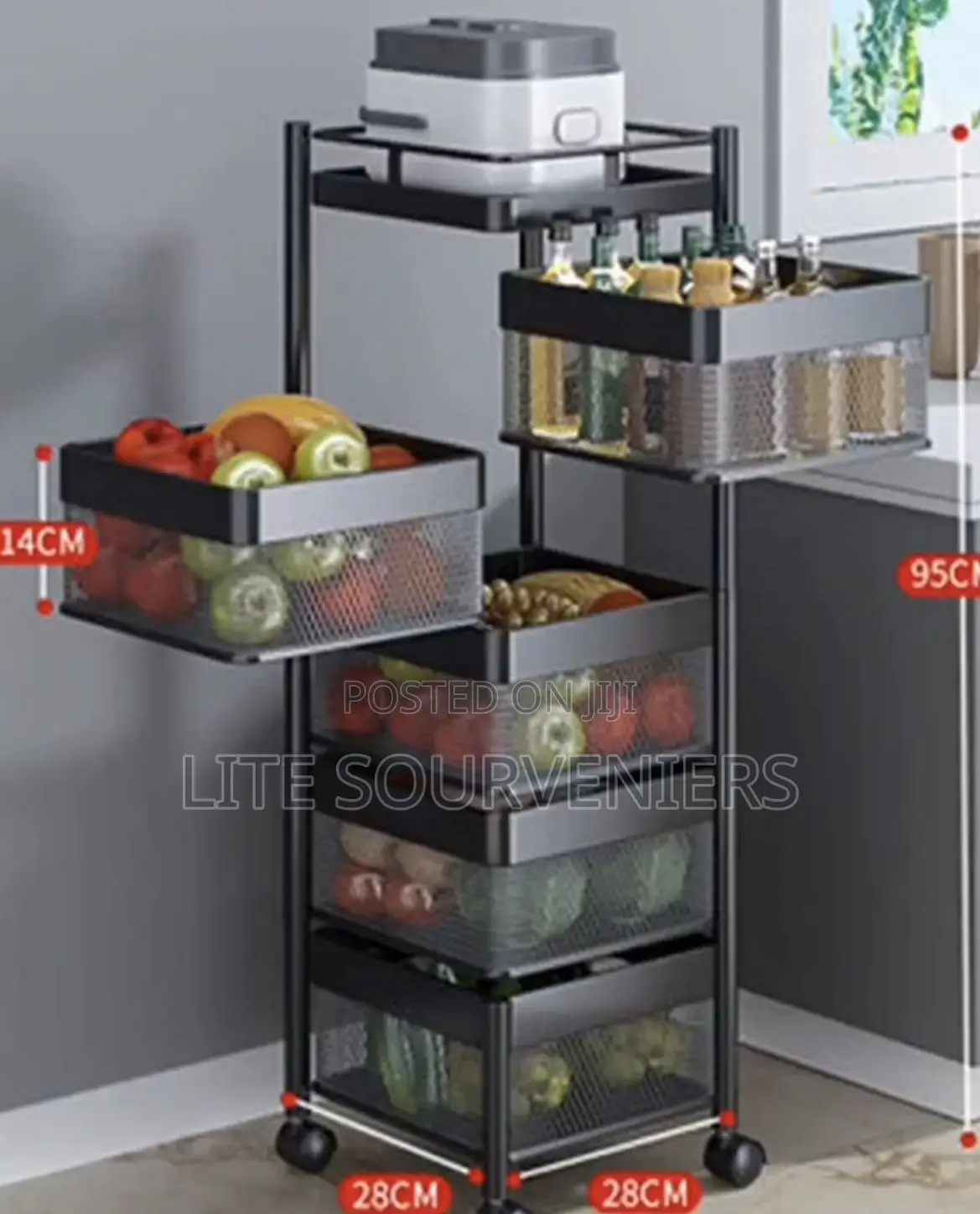 5 Tier Fruit Rack
