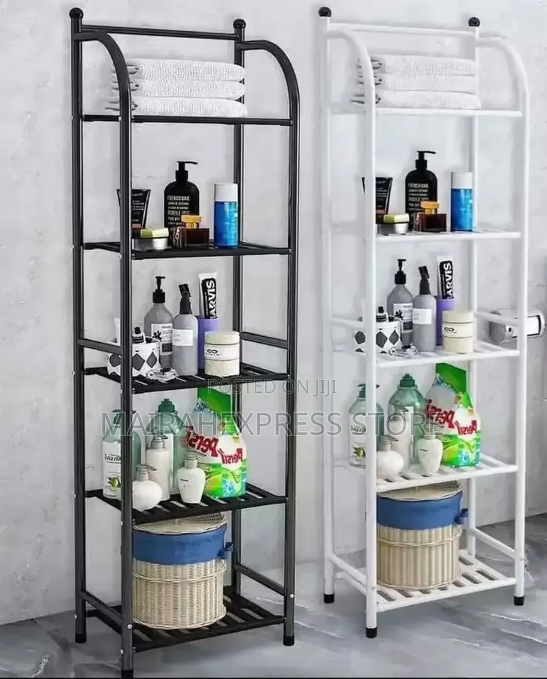 5 Layer Multipurpose Luxury Bathroom Organizer Rack 2st7