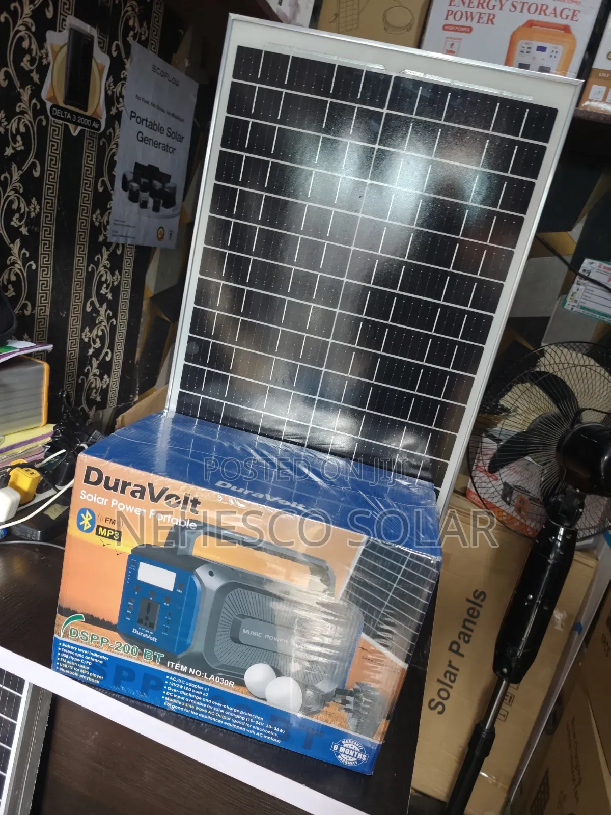 Premium Portable Solar Generator With Mp3 Speaker