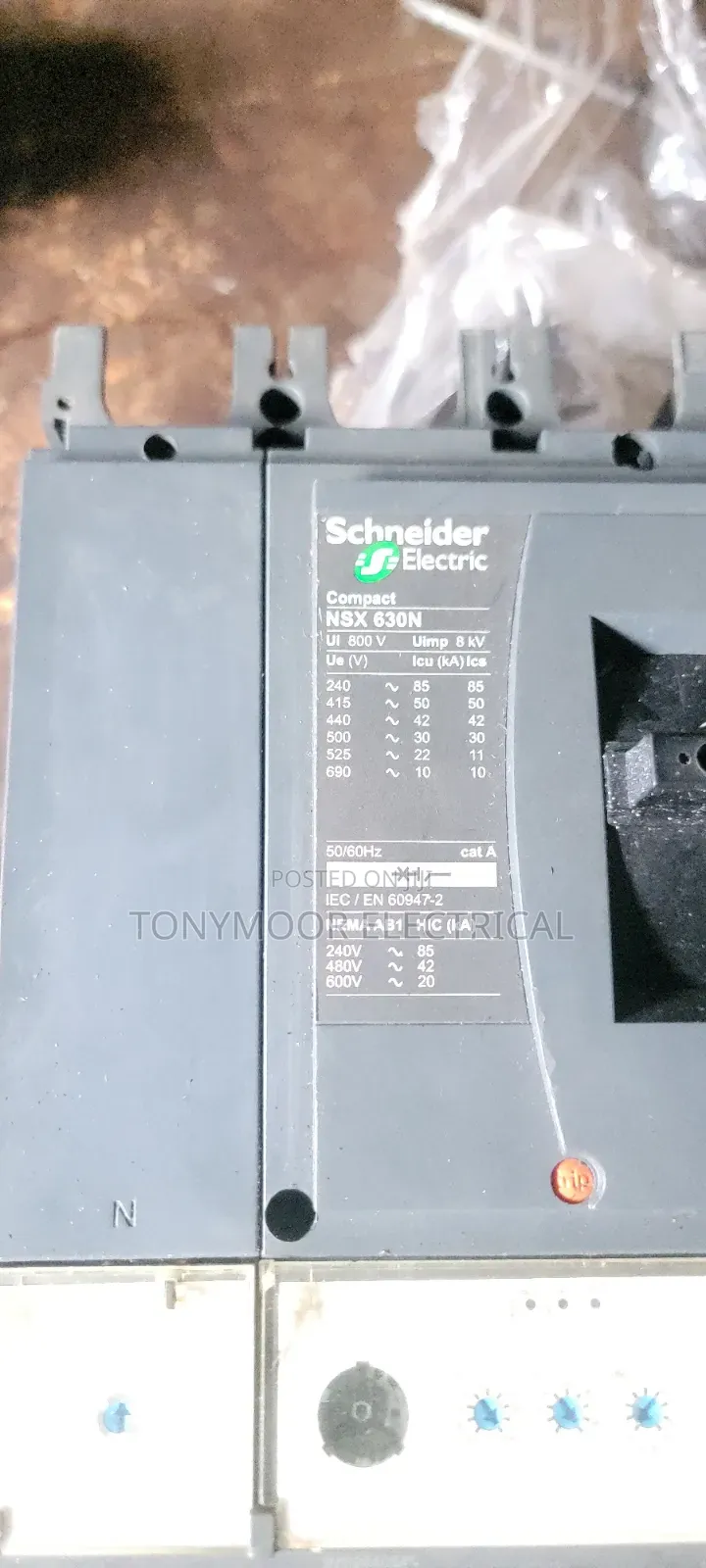 Original 630amps 4pole McCb Breaker Schneider