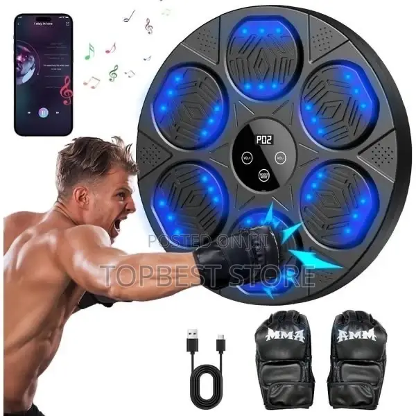 Music Boxing Machine Boxing Reaction Wall Target Adjustable