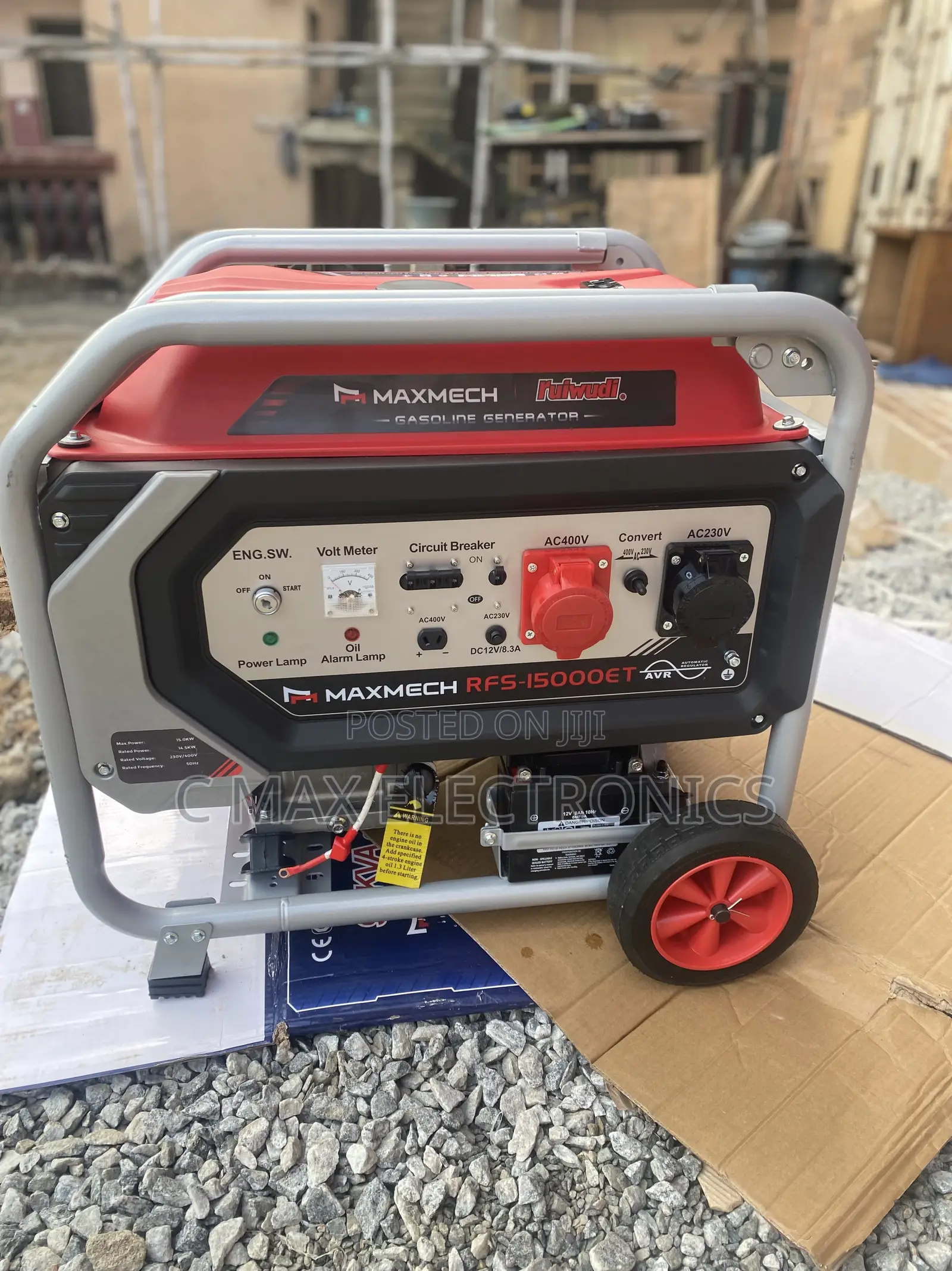 Maxmech 15kva Three Phase Petrol Generator