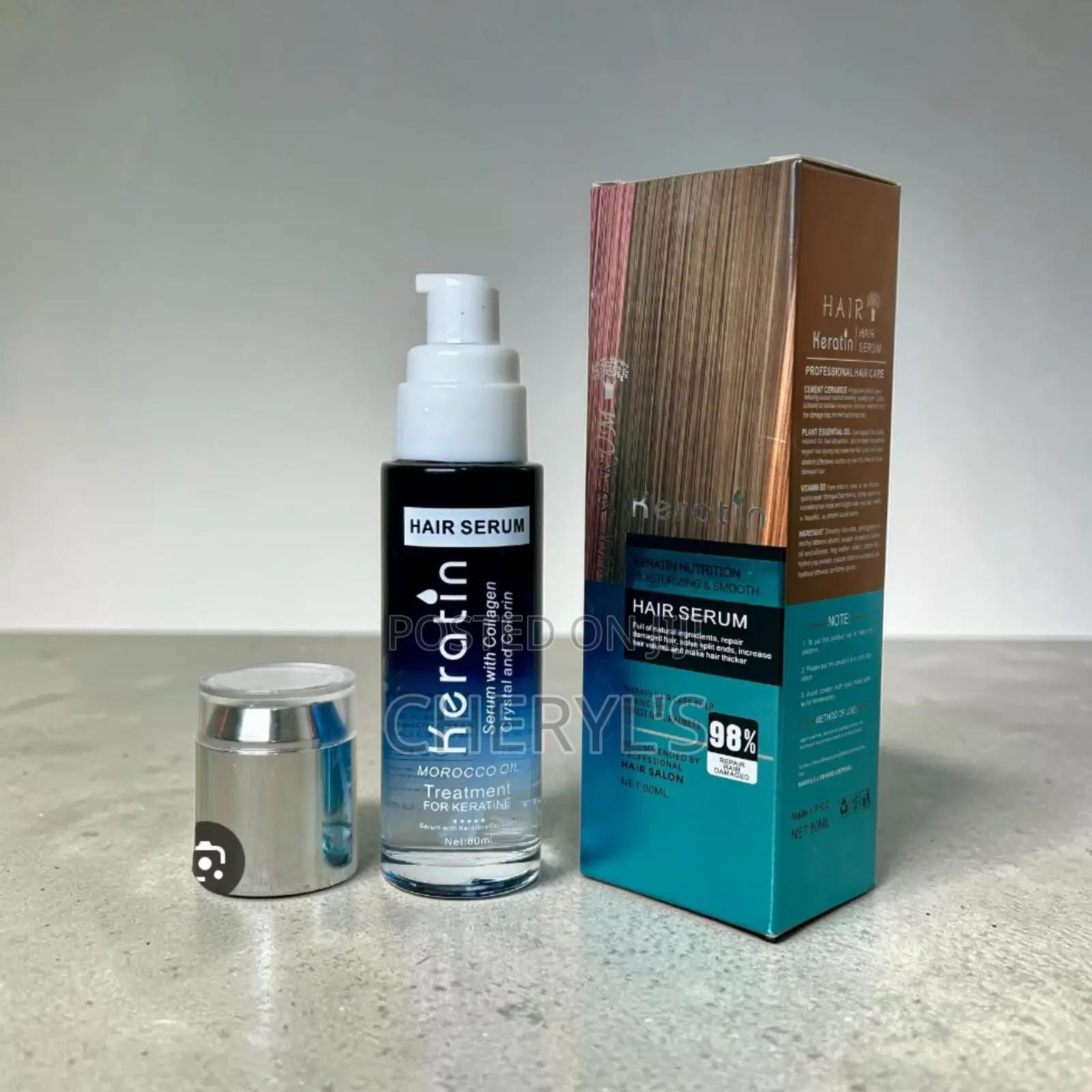 Hair Serum Keratin, Serum With Collagen Crystal and Colorin, 100ml