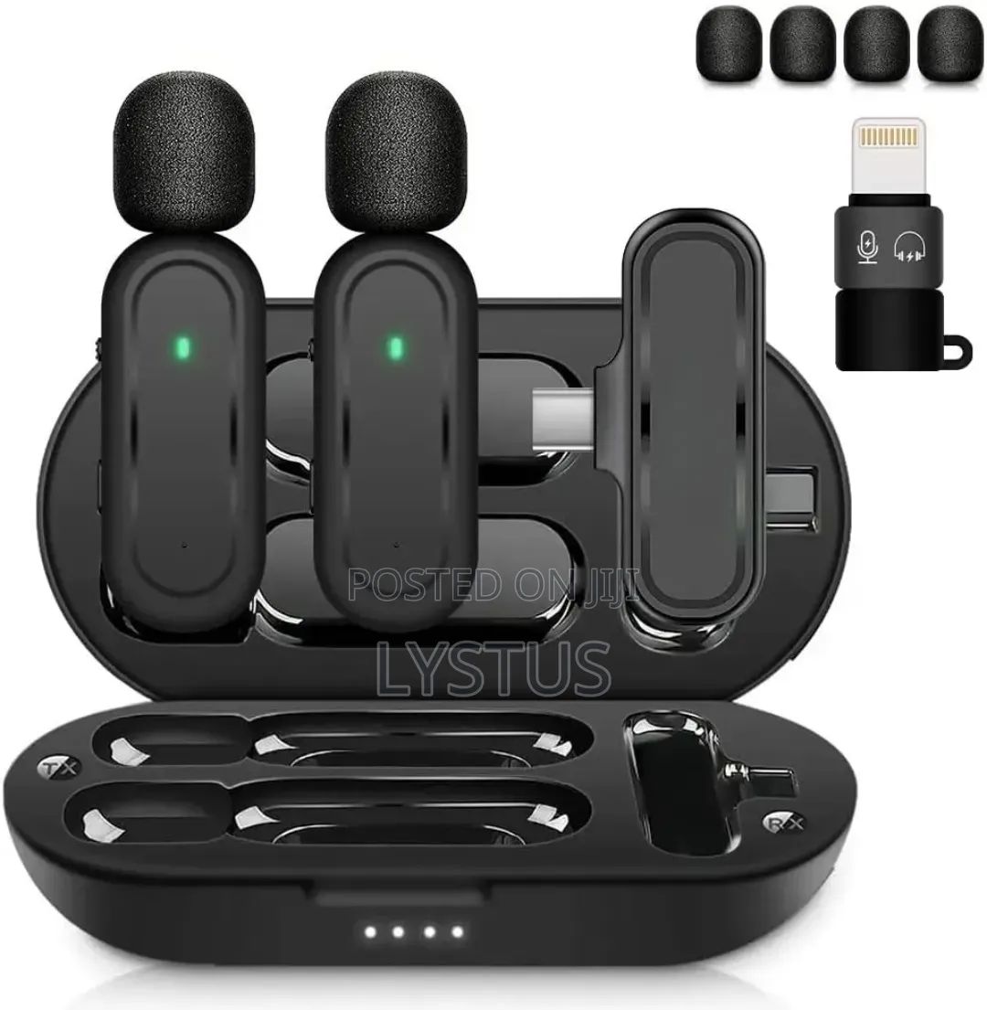  Dual Wireless Lavalier Microphone System