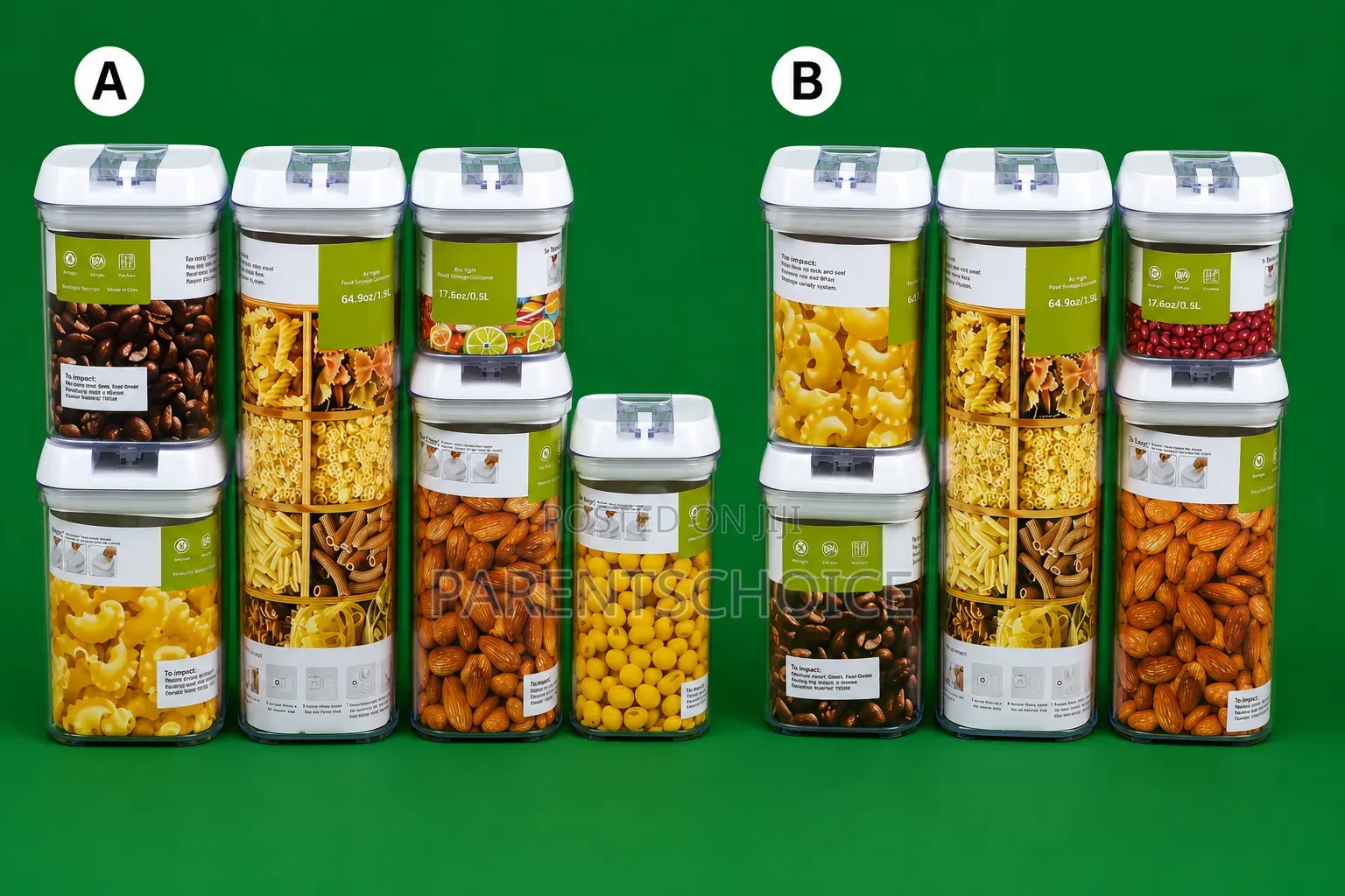 Airtight Food Storage Containers- 5 in 1/ 7in1
