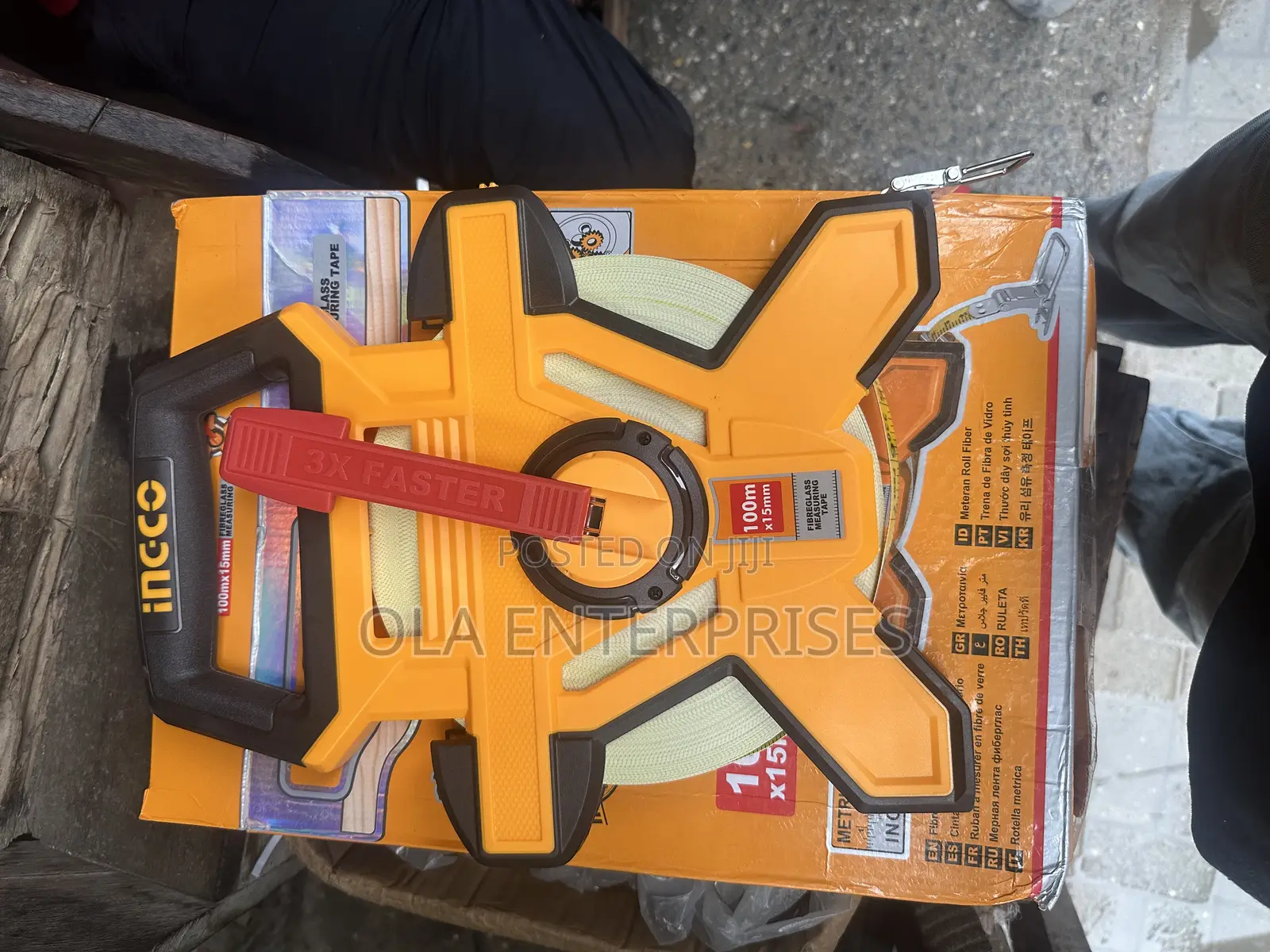100m X 15mm Fiberglass Measuring Tape