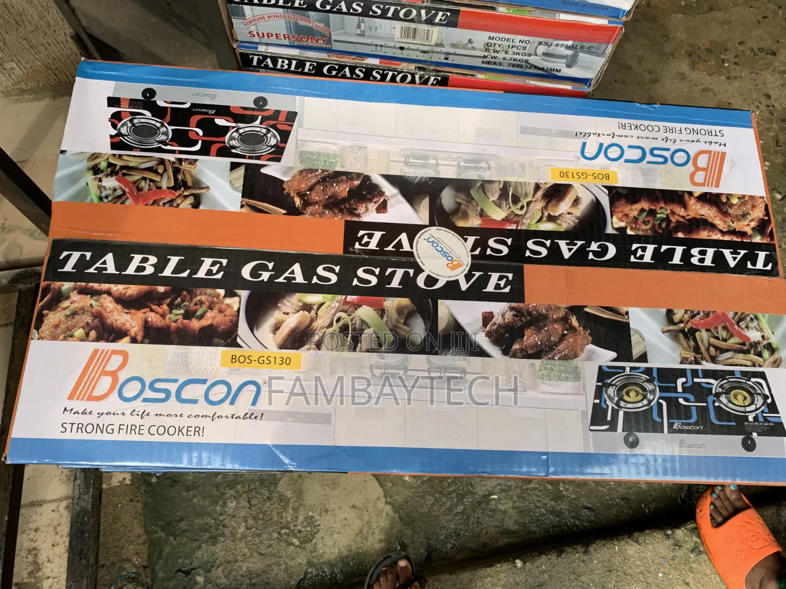 Boscon 2 Burner Glass Gas Cooker – Modern Cooking Made Easy