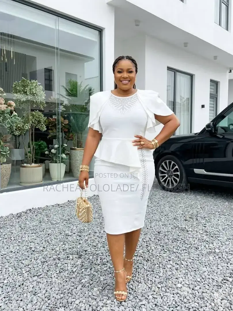 Elegant Ladies Cooperate White Gown