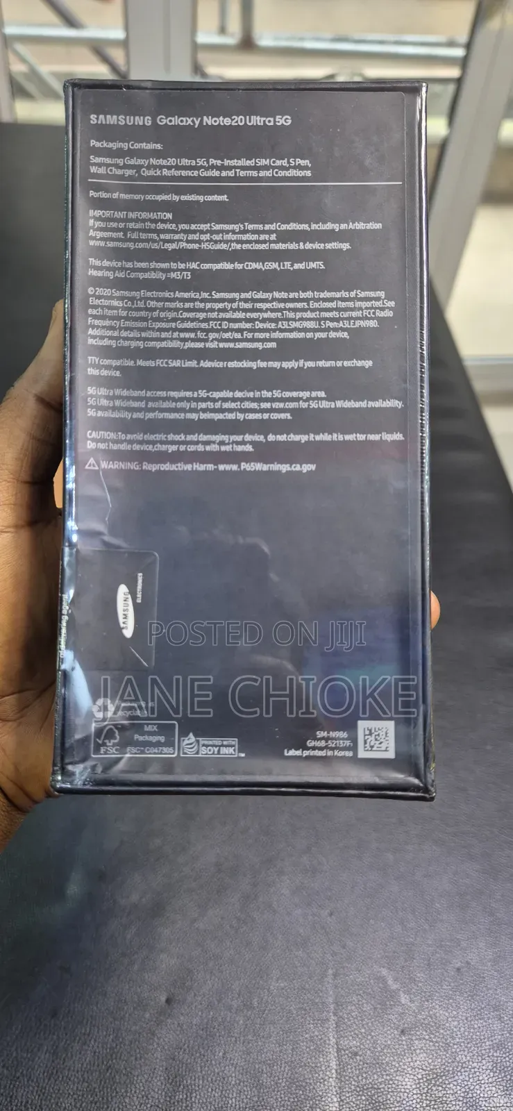 New Samsung Galaxy Note 20 Ultra 256 GB Black