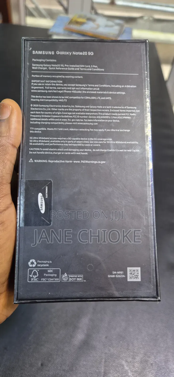 New Samsung Galaxy Note 20 256 GB Black