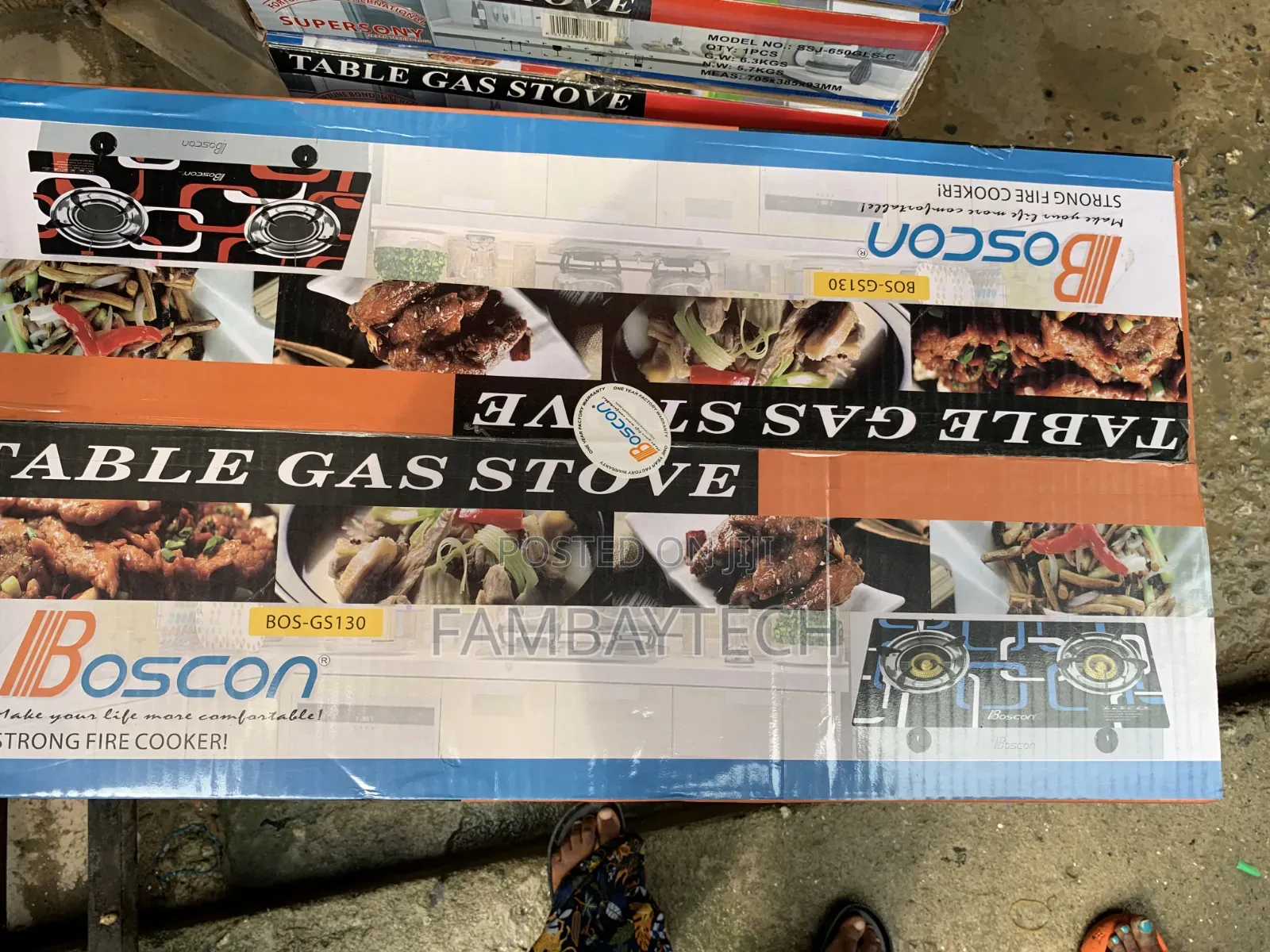 Boscon 2 Burner Glass Gas Cooker – Built for Everyday Cooking