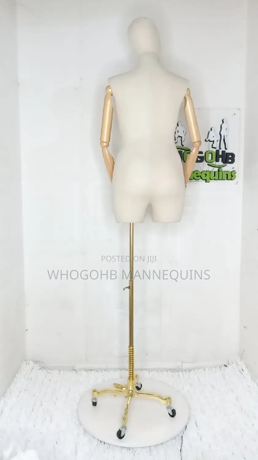 Mummy of Lagos Fully Pinnable Female Dressform With Wooden Hands