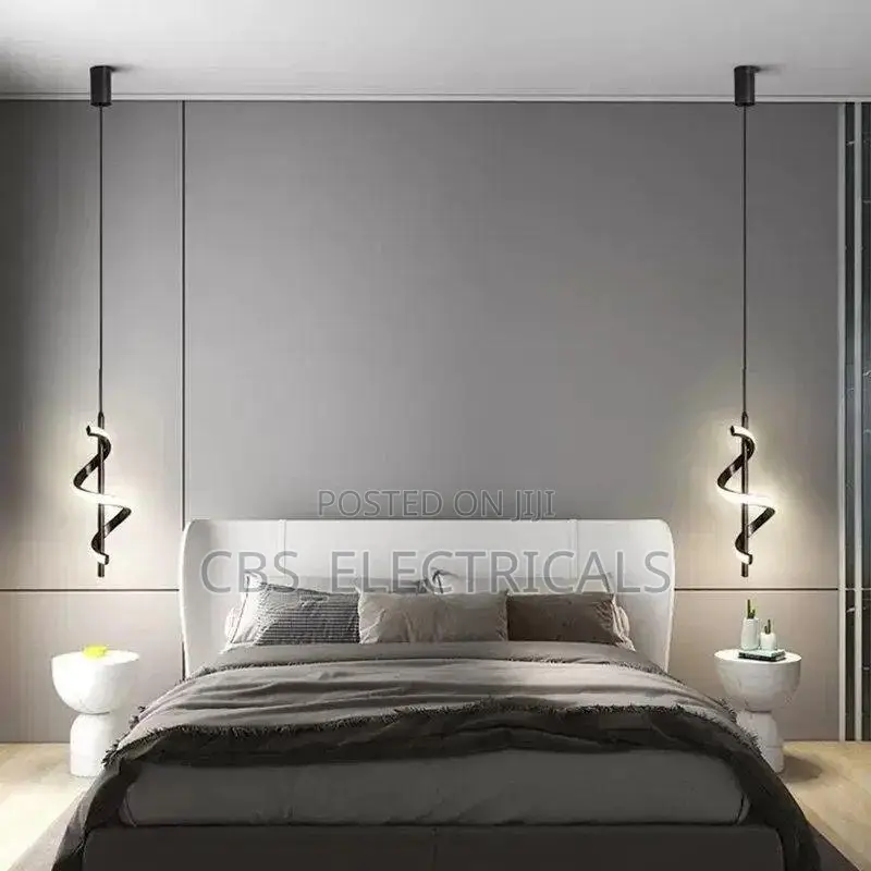 Artistic Spiral Bedside Pendant Lights