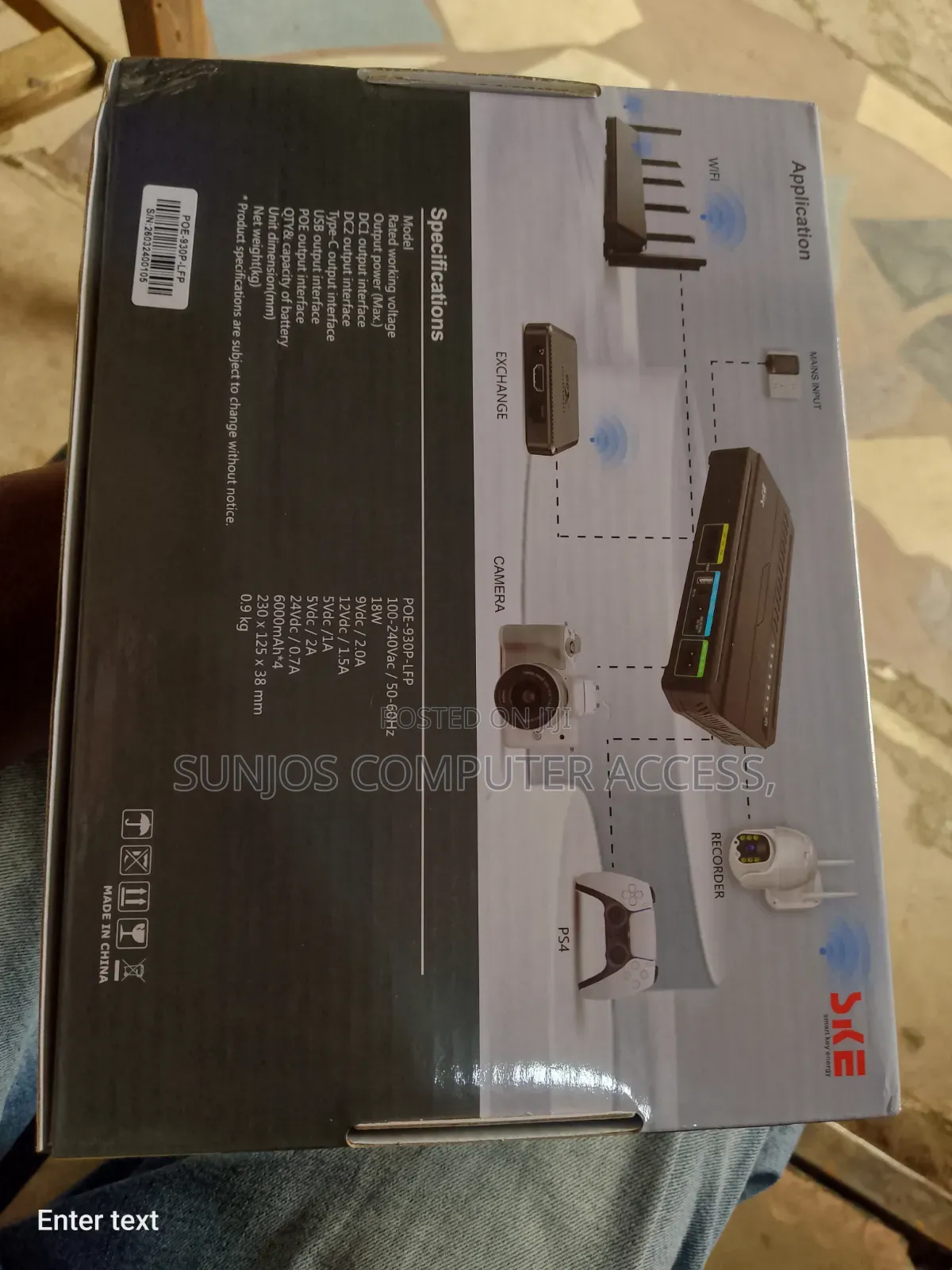 Ske Mini Dc Ups Power Bank Router 24000mah