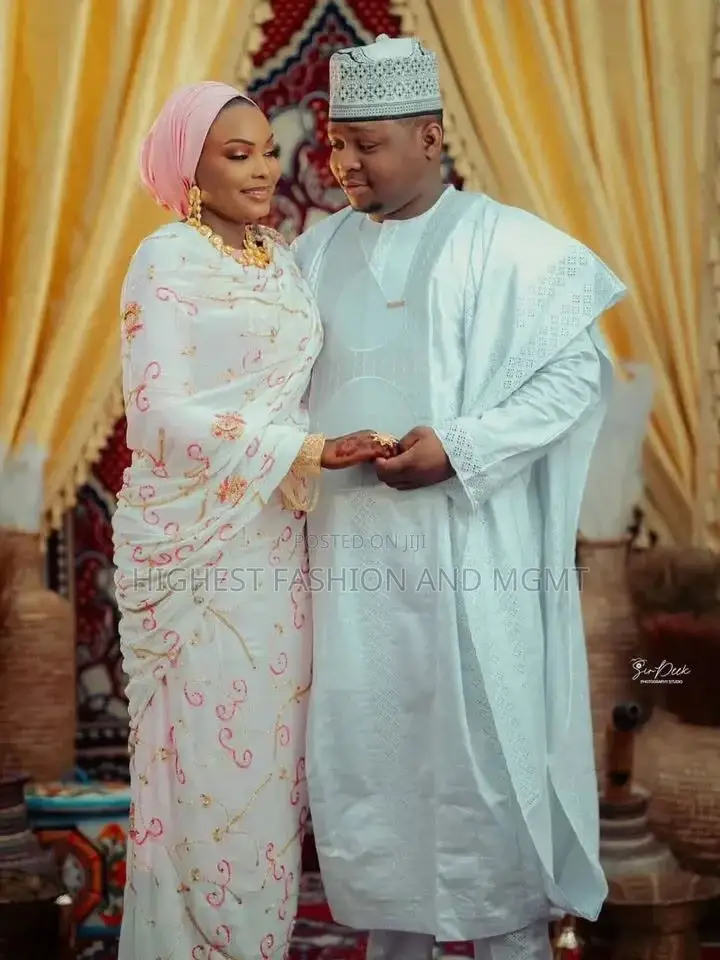 Premium Embroidered Hausa Couple Nikkah Outfit
