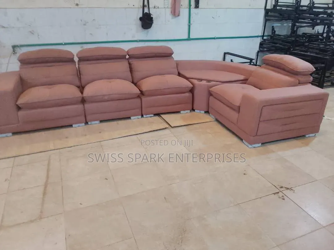 Brand New L-Shaped Leather Sofa – 5-Seater
