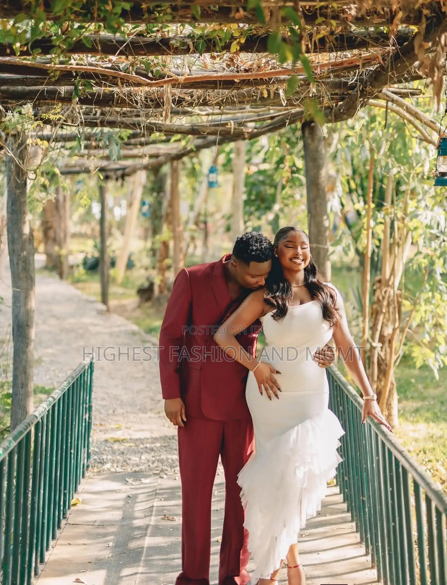 Luxury White Ruffle Bridal Dress