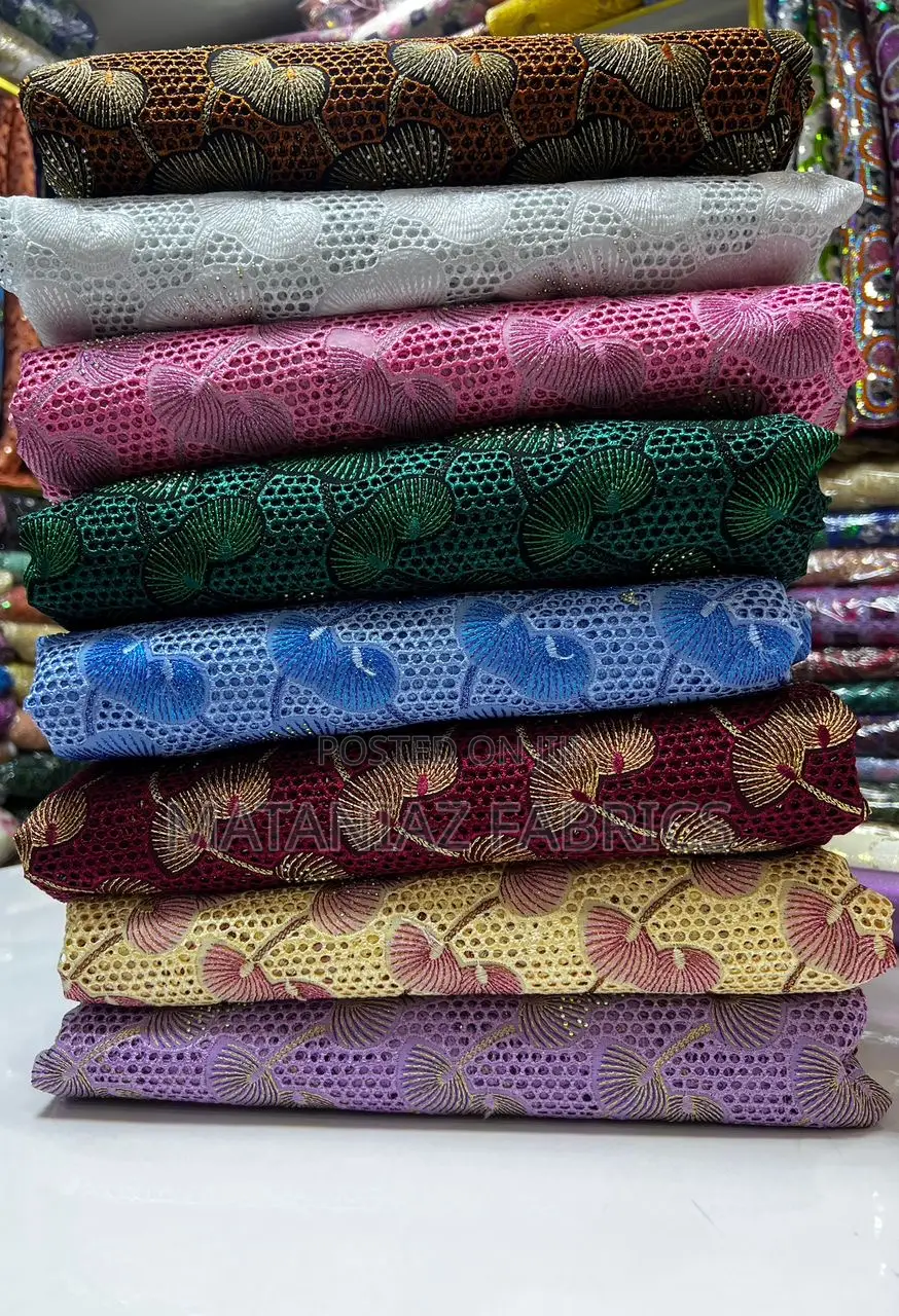 Swiss Lace Fabric | Asoebi Lace Material | Bridal Party Wear