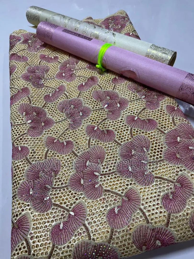 Swiss Lace Fabric | Asoebi Lace Material | Bridal Party Wear