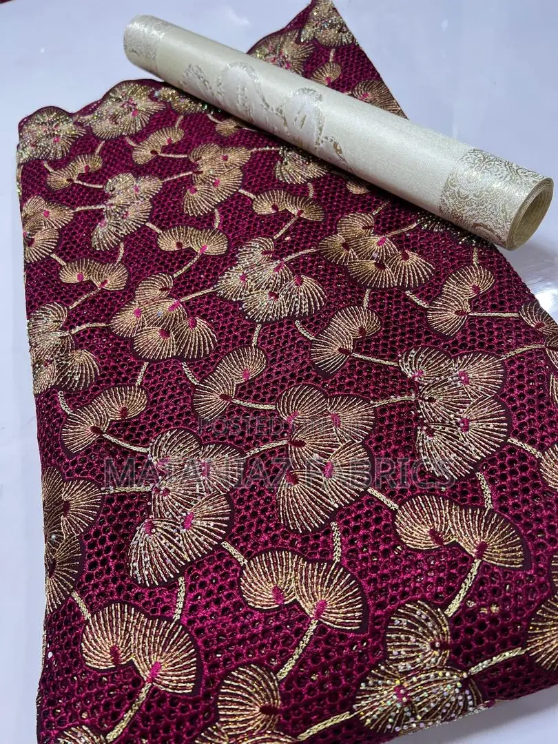 Swiss Lace Fabric | Asoebi Lace Material | Bridal Party Wear