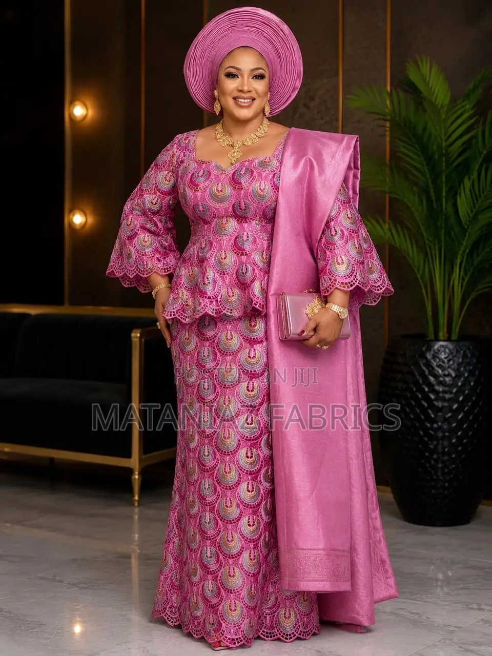 Swiss Lace Fabric | Luxury Asoebi Lace Material | Bridal Wears
