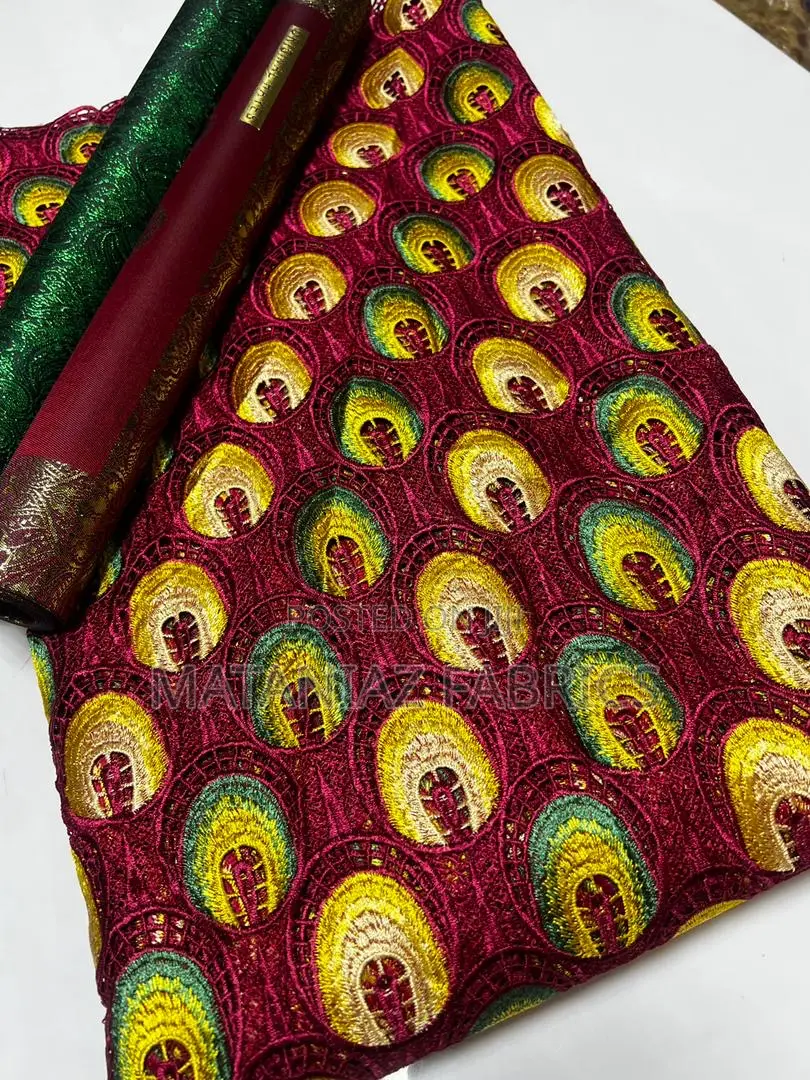 Swiss Lace Fabric | Luxury Asoebi Lace Material | Bridal Wears