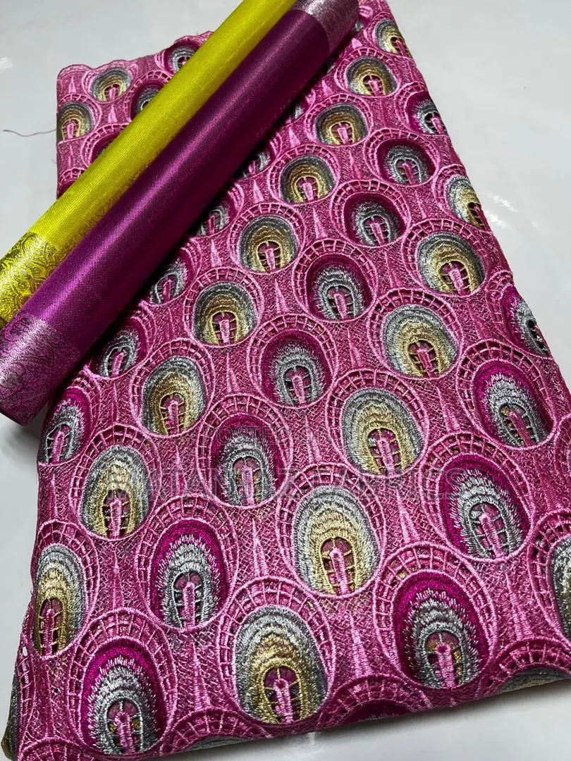 Swiss Lace Fabric | Luxury Asoebi Lace Material | Bridal Wears