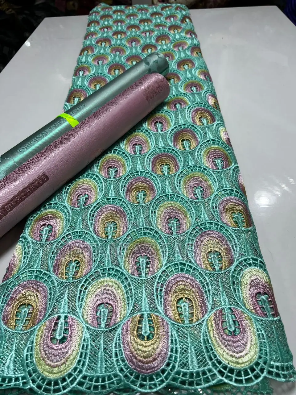 Swiss Lace Fabric | Luxury Asoebi Lace Material | Bridal Wears