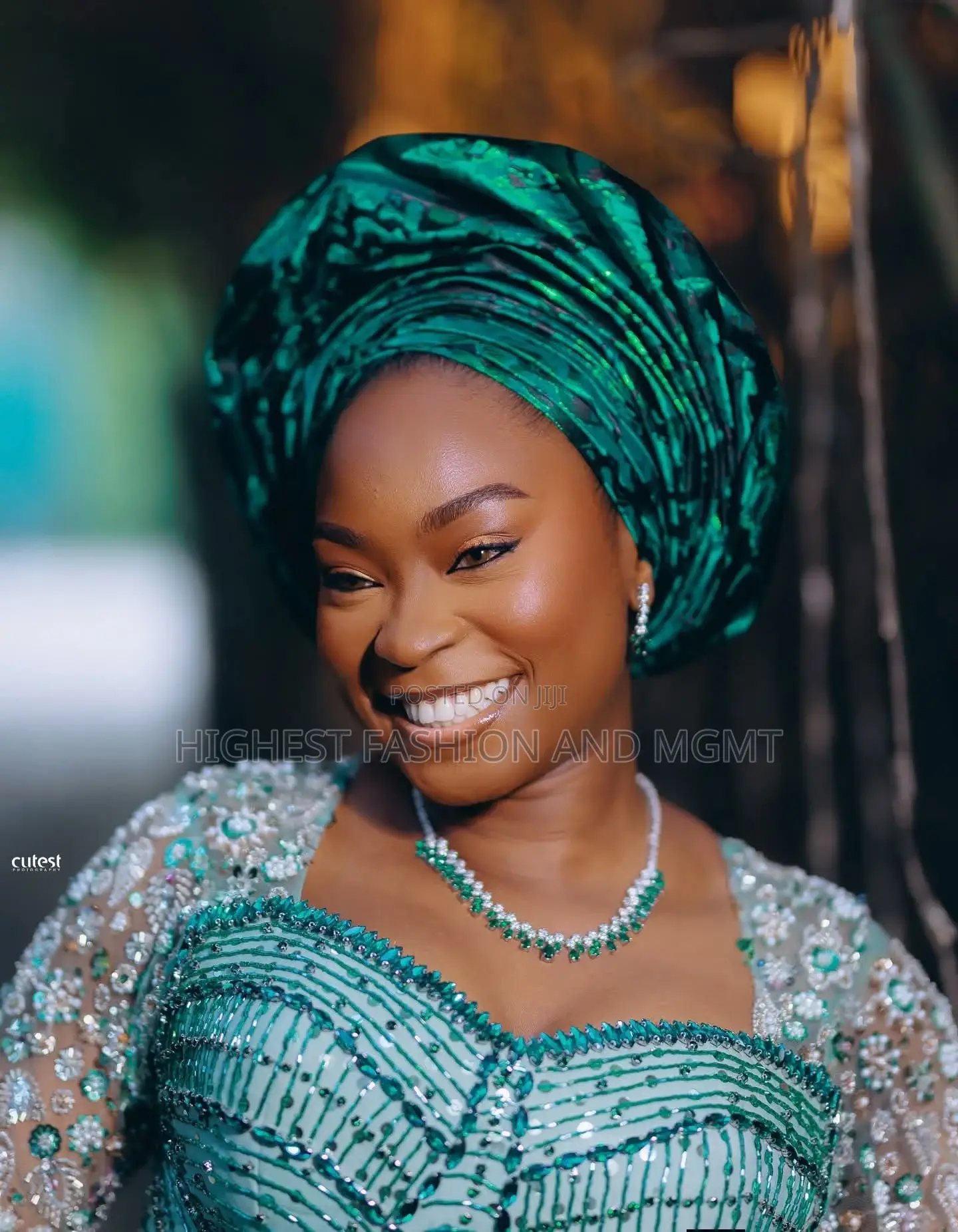 Premium Metallic Green Traditional Wedding Attire