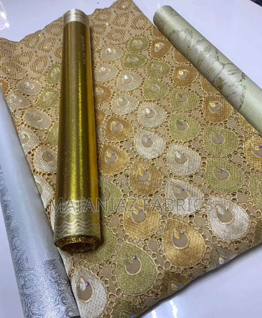 Swiss Lace Fabric Luxury Asoebi Material | Bridal Party Lace