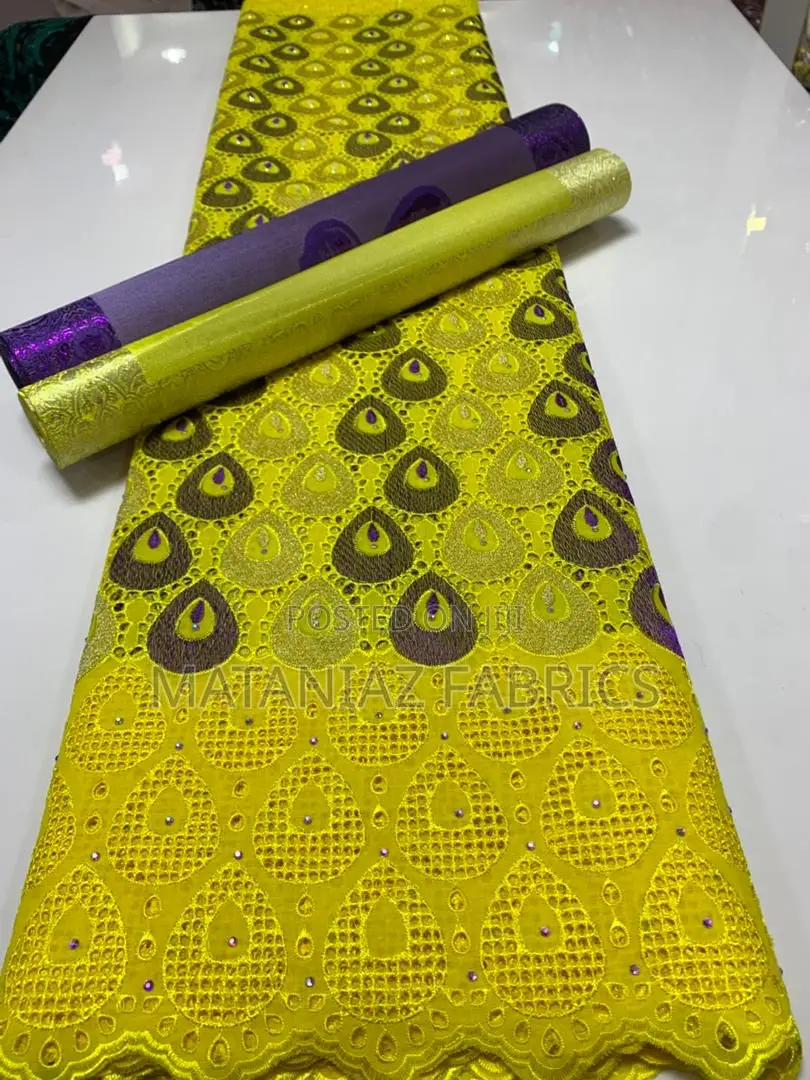 Swiss Lace Fabric Luxury Asoebi Material | Bridal Party Lace