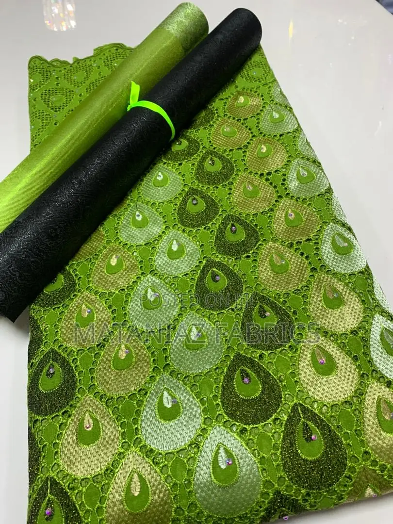 Swiss Lace Fabric Luxury Asoebi Material | Bridal Party Lace