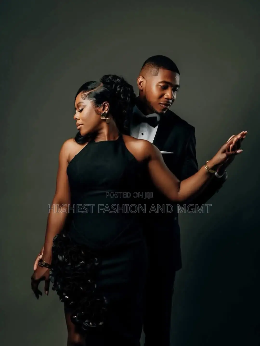 Black Gown for Wedding Shoots