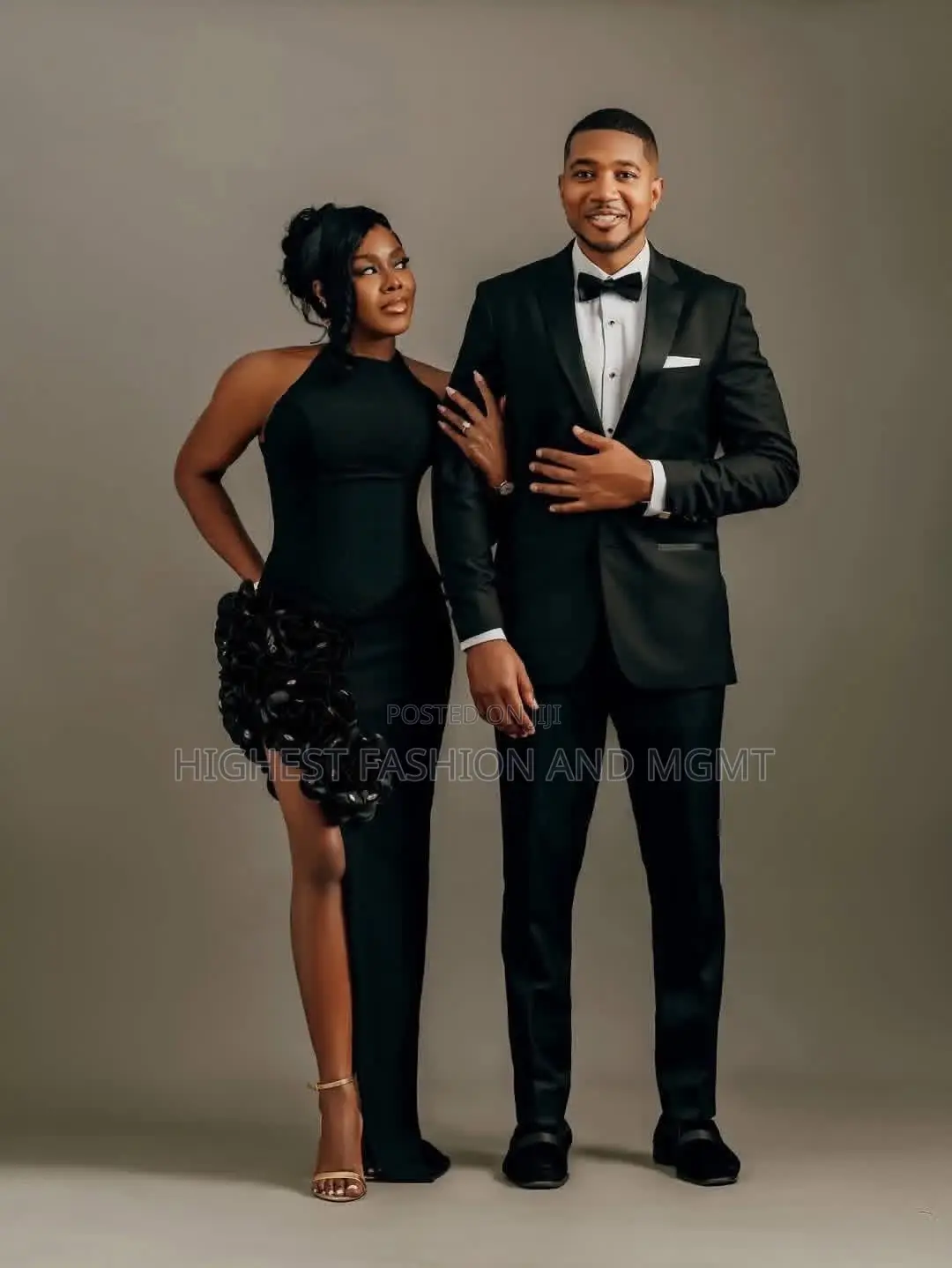 Black Gown for Wedding Shoots