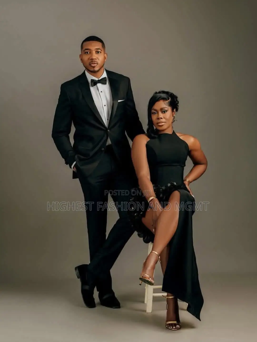 Black Gown for Wedding Shoots