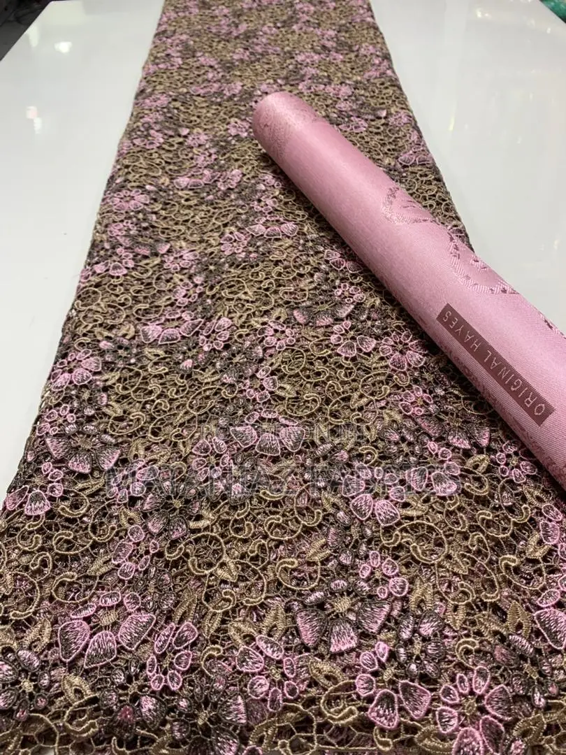 Guipure Lace Fabric |Luxury Asoebi Material| Bridal Party Wear