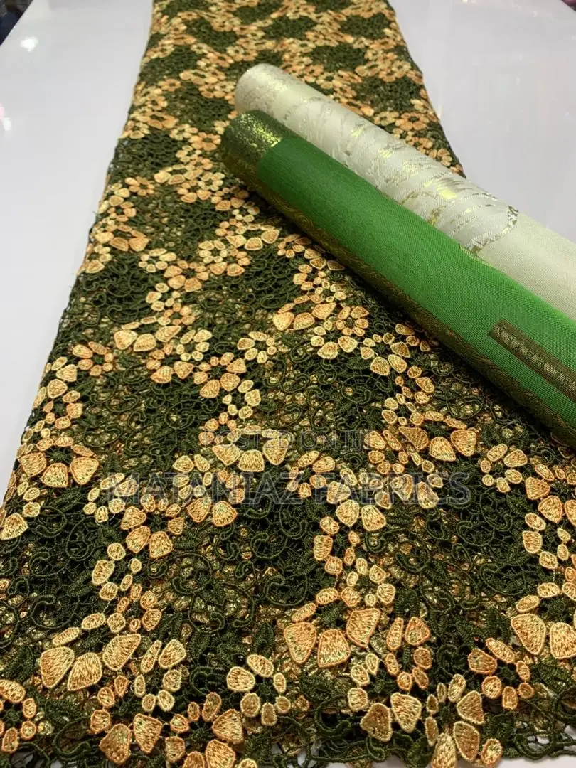 Guipure Lace Fabric |Luxury Asoebi Material| Bridal Party Wear