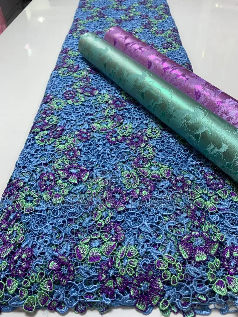 Guipure Lace Fabric |Luxury Asoebi Material| Bridal Party Wear