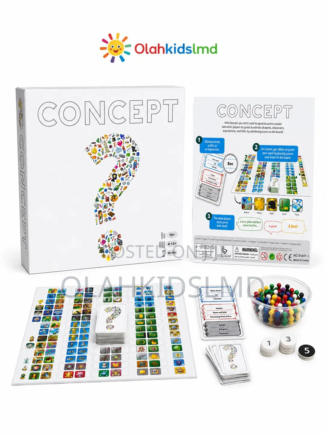 Concept Family Board Game – Fun Word Guessing Party Game for Adults