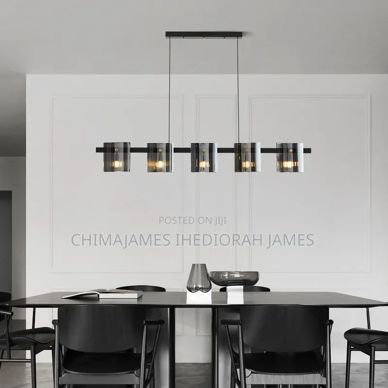 Modern Smoky Glass Chandeliers Lighting Room Decor Luxury Glass Ceilin