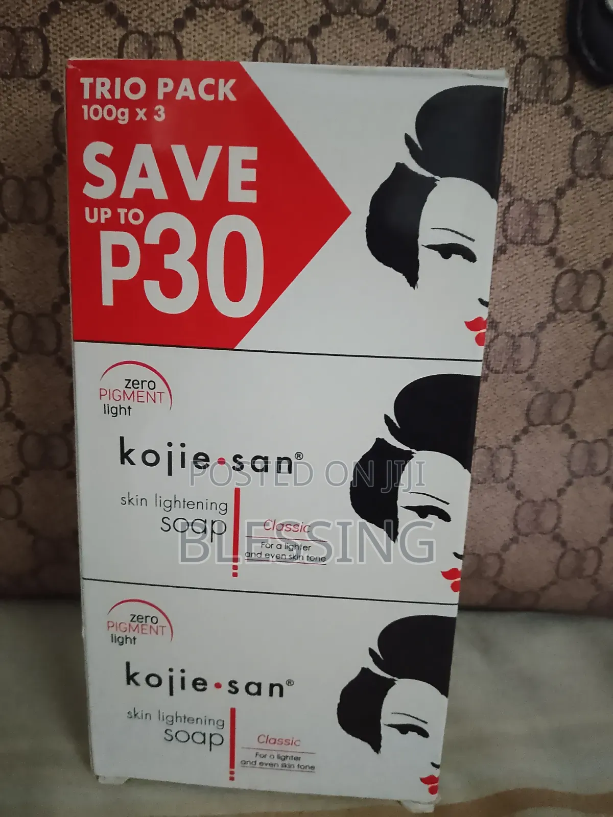 Kojie San Trio Pack 100gx3classic for a Lighter and Even Skintone