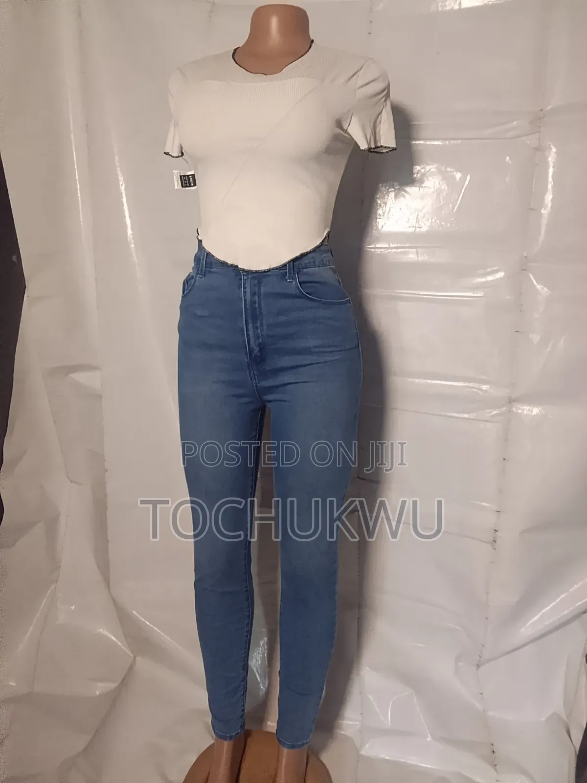 First Grade Thrift Ladies High Waist Skinny Jeans